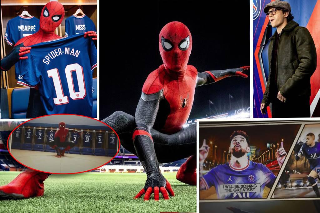 ¡Spider-Man se adueñó de París! Así fue la visita del actor Tom Holland al estadio del PSG y sus increíbles fotos en la ‘casa’ de Messi