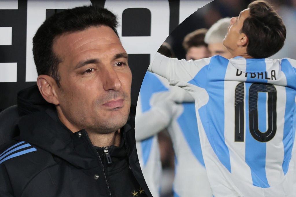 Dybala jugó con la ‘10’ de Messi en el Argentina-Chile y Scaloni revela lo inesperado: “no le dijimos que la iba a usar”