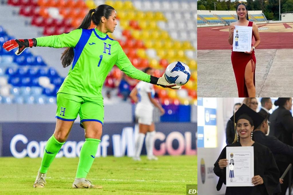 ¿Quién es? Futbolista hondureña se graduó de la UNAH y al día siguiente jugó con la Selección en otro país