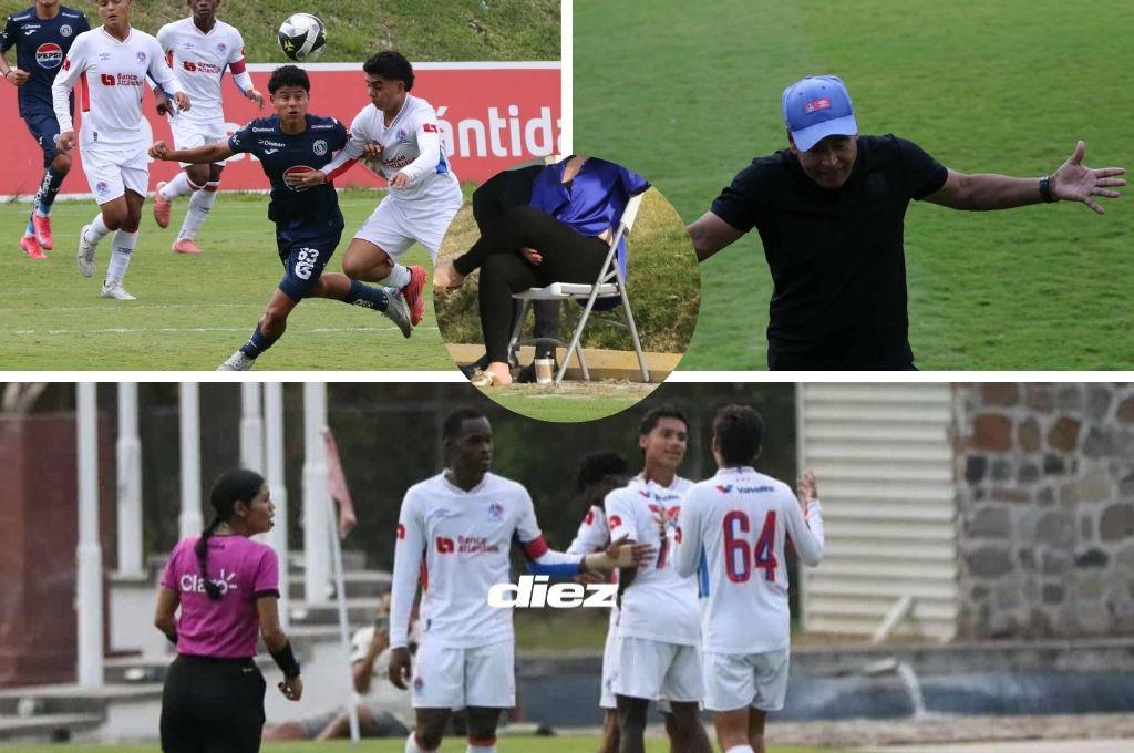 Olimpia doblega a Motagua, futbolista llega resguardado y la bella chica que engalanó el clásico