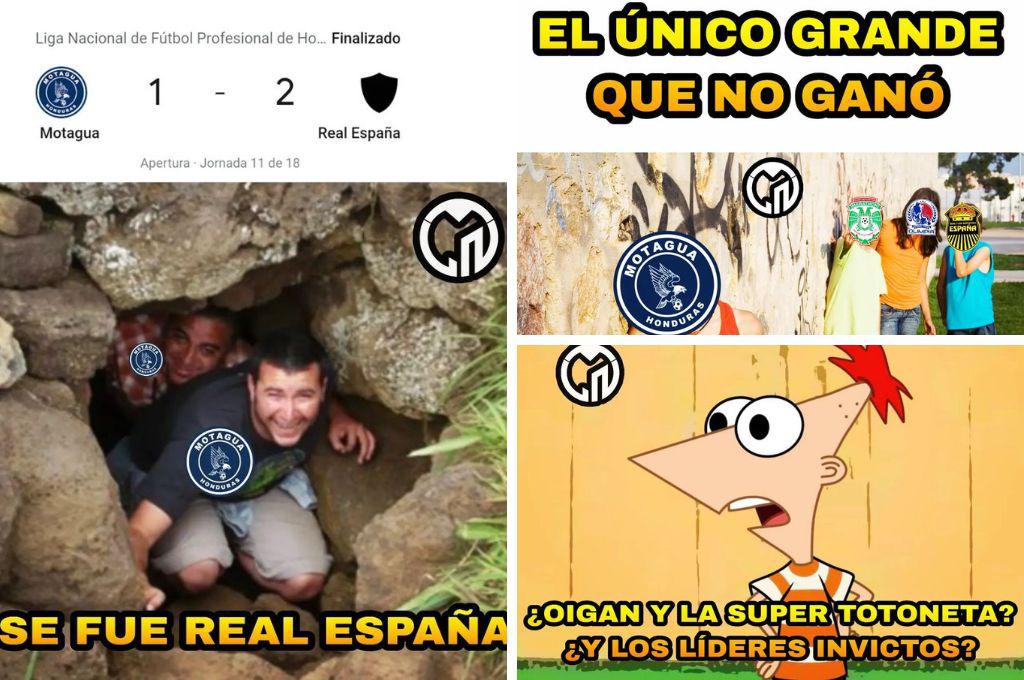 Los memes no perdonan al Motagua tras perder el invicto ante Real España en el estadio Nacional