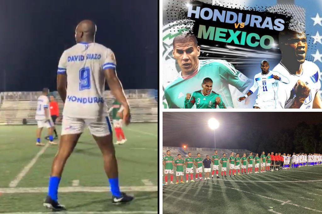 David Suazo sorprende junto a otras estrellas y nuevamente se pone la camisa de Honduras frente a las leyendas de México