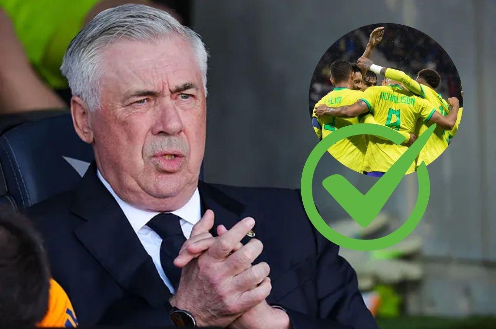 Ancelotti sorprende con su primer llamado a futbolista retirado de la selección de Brasil
