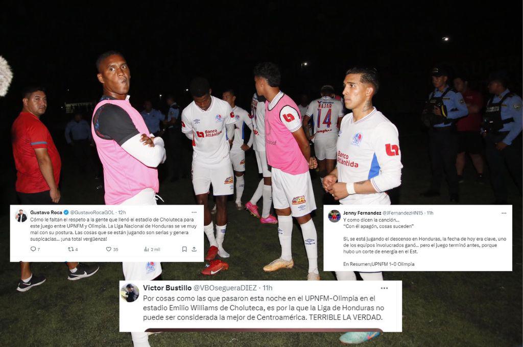 Periodistas hondureños “explotan” tras lo ocurrido en el UPNFM-Olimpia en Choluteca: “Vergüenza” y “es un asco”