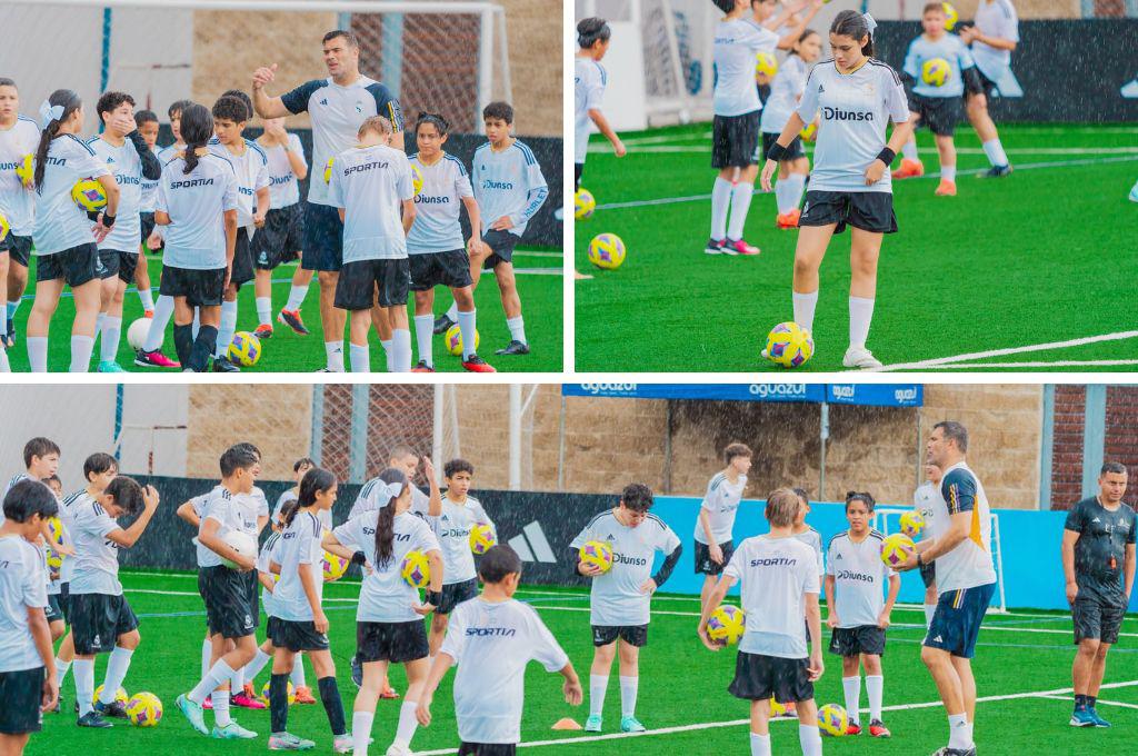 Diunsa y Fundación Real Madrid pulen talentos en Tegucigalpa con el desarrollo de sus Clínicas Deportivas