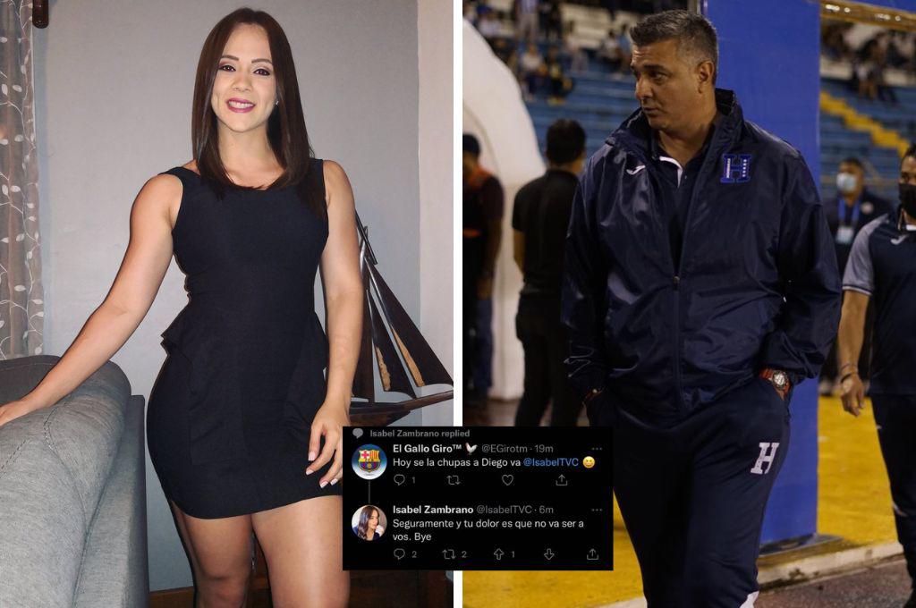 Isabel Zambrano se enfurece tras vulgar comentario de usuario en Twitter que le mencionó a Diego Vázquez