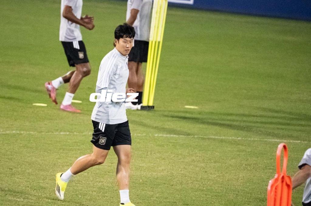 Heung-min Son y Hugo Lloris se divirtieron en el Estadio Morazán y un viejo conocido regresó, ¿qué pasó en el entreno de Los Ángeles FC?