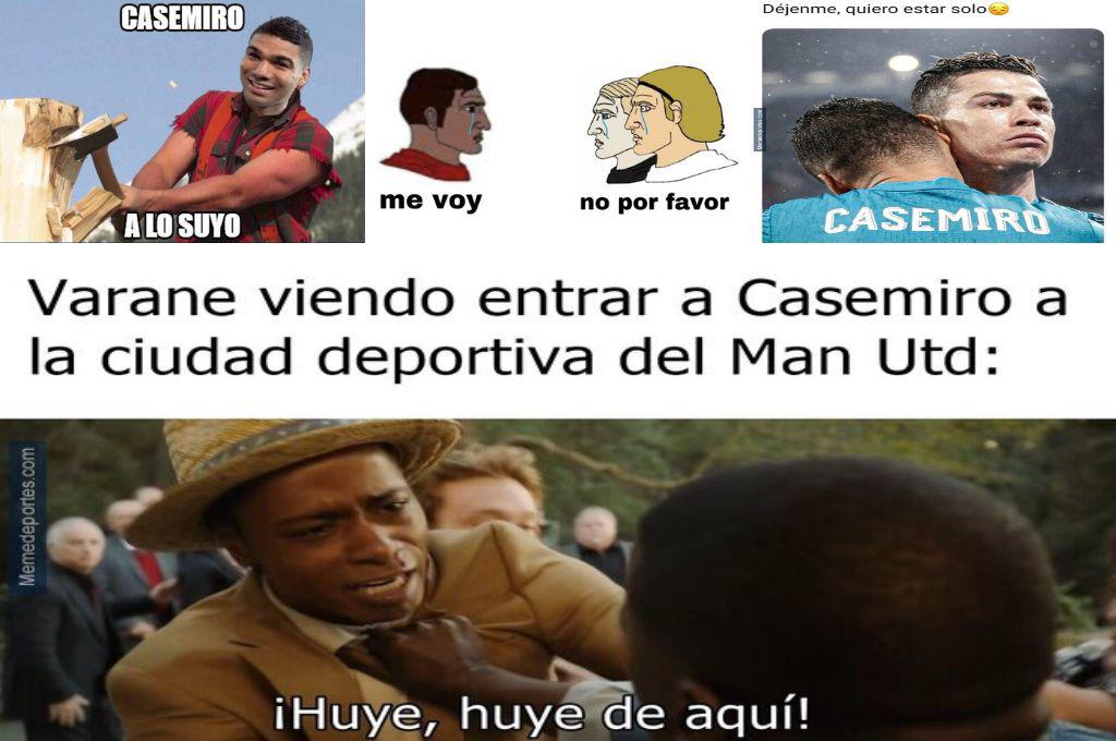 Cristiano y Varane son protagonistas: Los jocosos memes que deja la marcha de Casemiro del Real Madrid