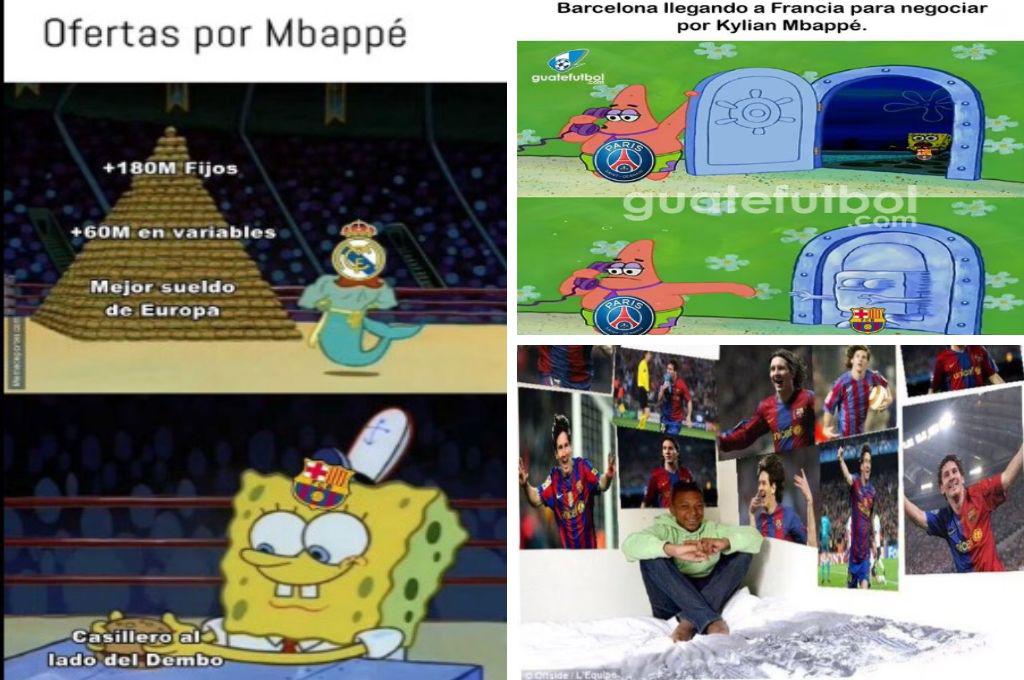Ola de jocosos memes luego de que sonó el fichaje de Mbappé al Barcelona: Messi también es protagonista de las burlas