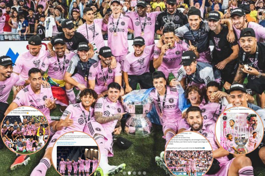 “Un hondureño es campeón con Messi”, “Un penal con categoría”: Los tremendos elogios a David Ruiz tras quedar campeón con Inter Miami