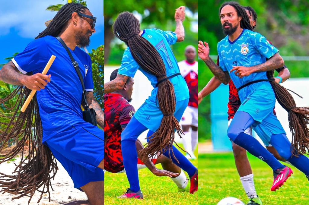 ¡Esto solo se ve en Concacaf! Aedan Scipio, el futbolista con el look más extraño del mundo: su pelo largo se volvió viral