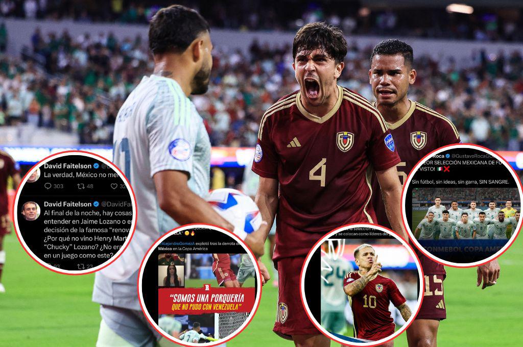 Faitelson y la prensa reacciona a la derrota de México ante Venezuela en la Copa América: “Somos una porquería”