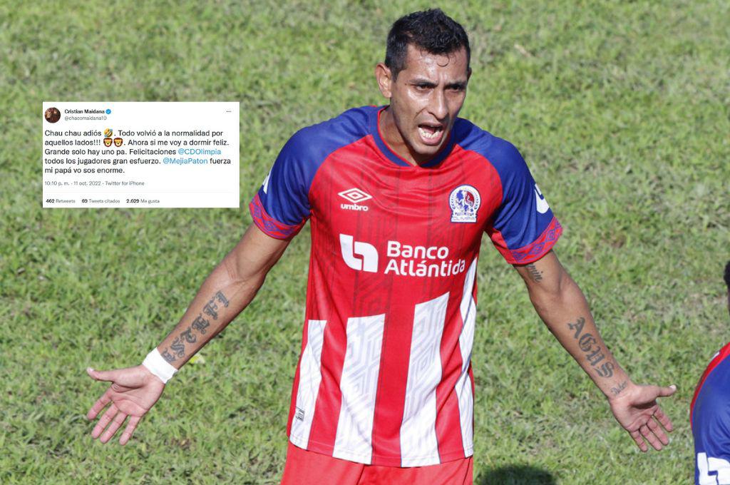 Cristian Maidana enciende a los aficionados de Motagua en redes sociales tras el pase de Olimpia a la final de Liga Concacaf