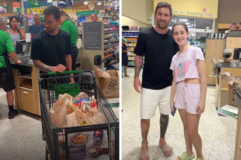 ¡Increíble e inolvidable! Leo Messi estuvo haciendo compras en un supermercado en su llegada a Miami y no lo reconocieron