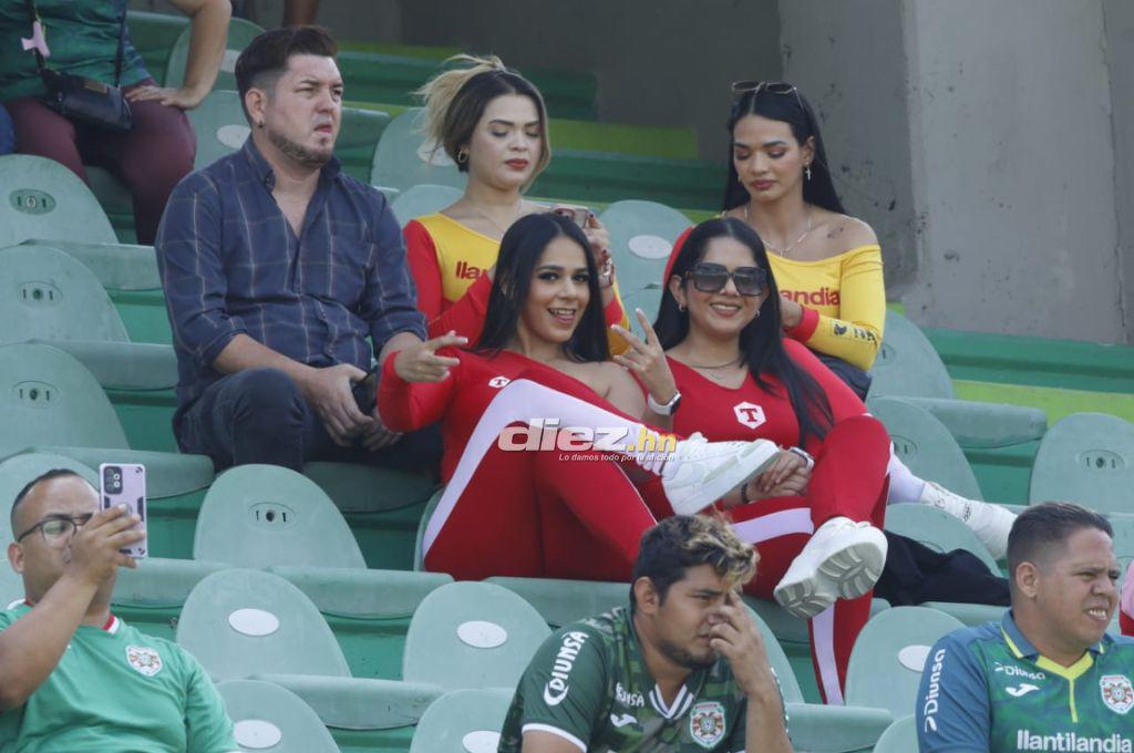 El ambiente en el Yankel por el clásico Marathón-Real España; las bellas mujeres que deslumbran en las graderías