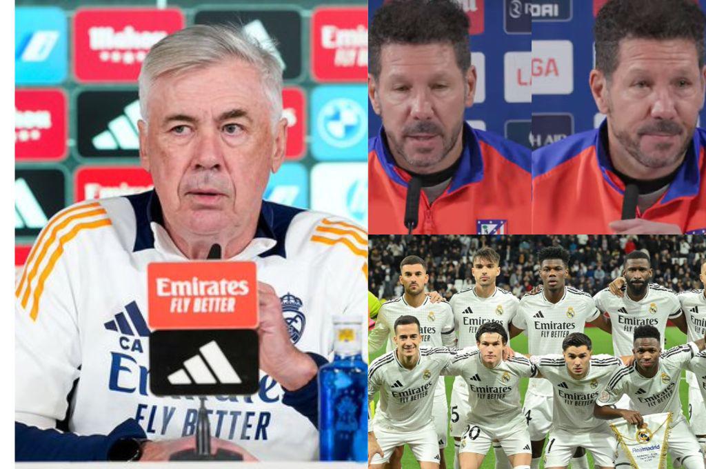 La tajante respuesta de Ancelotti a Simeone y confirma su futuro en el Real Madrid: “Pueden ser espinas que duelen”