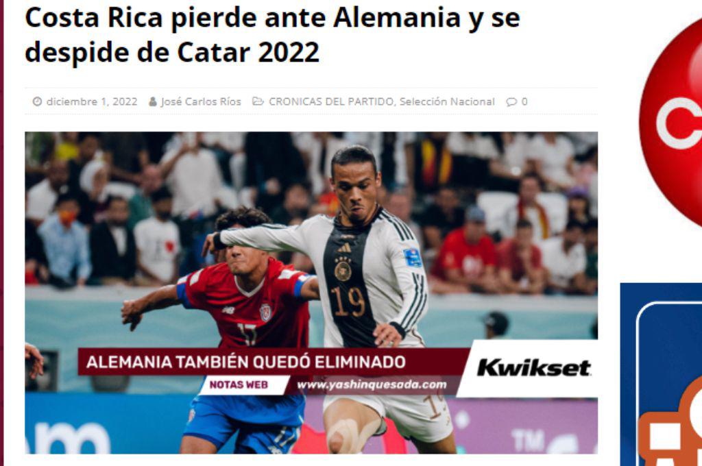 “Con las botas puestas” prensa de Costa Rica destaca presentación de su selección en el Mundial de Qatar