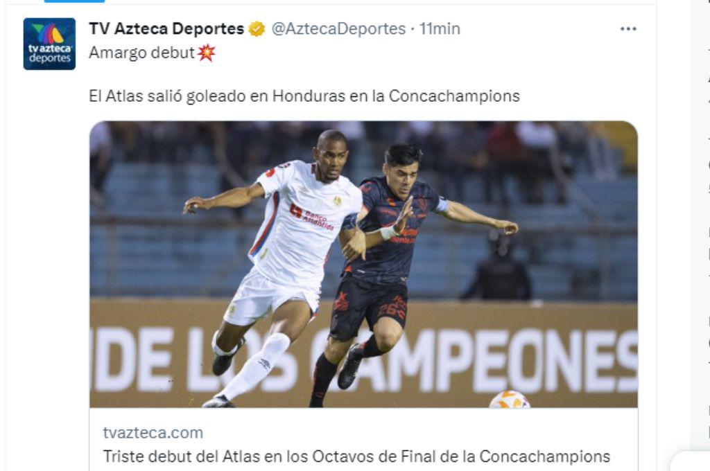 ¡Ridículo y goleada de escándalo! Prensa mexicana y hondureña salen al paso tras la paliza de Olimpia al Atlas por la Champions de Concacaf