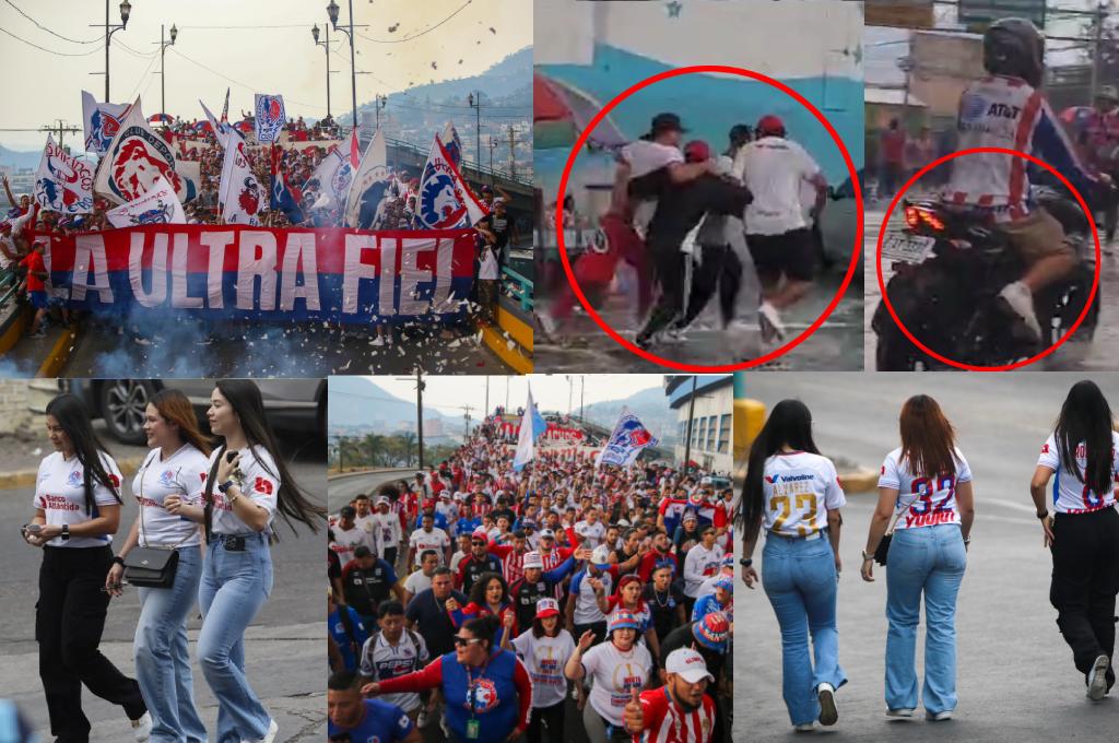 FOTOS: Aguacero en el Nacional, tremendazo banderazo y así se vivió la previa del clásico Olimpia vs Motagua