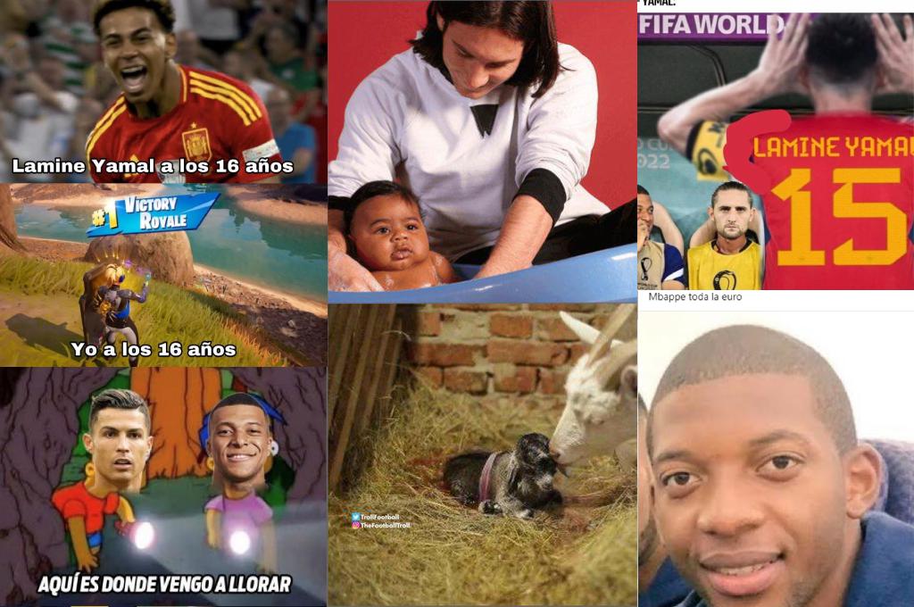 Los memes destrozan a Mbappé por la eliminación de Francia en la Eurocopa; Lamine Yamal es protagonista en España
