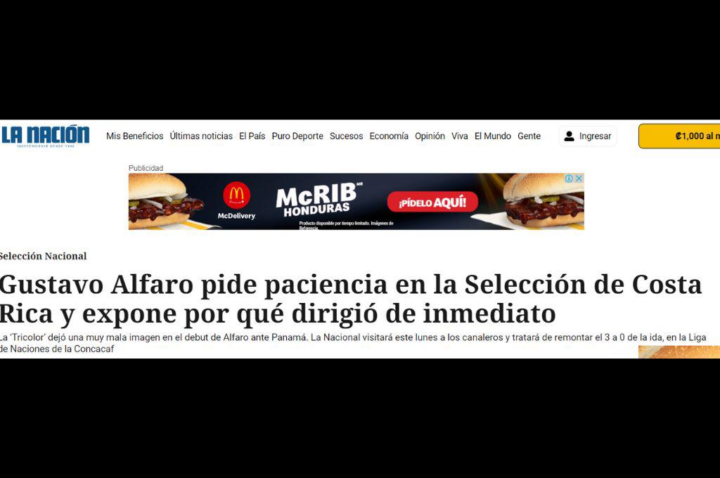 “Me encantaría un 6-0”, “lo que Dios quiera”: así reacciona la prensa de Panamá y Costa Rica previo al duelo de esta noche