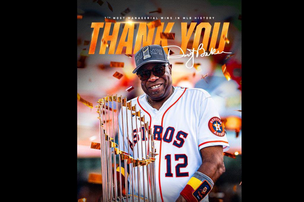 Mauricio Dubón se despide con mensaje emotivo: Dusty Baker anuncia su retiro como manager de los Astros de Houston
