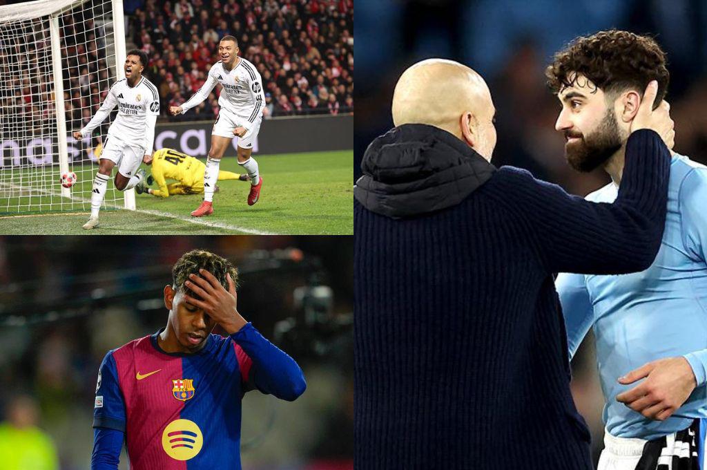 El festejo de Pep tras la sufrida clasificación a playoffs de la Champions, Barcelona dejó ir el segundo lugar y Rodrygo brilló