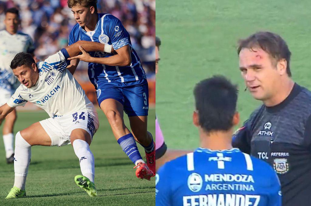 Escándalo en el equipo de Agustín Auzmendi: suspenden el Godoy Cruz vs Talleres por una agresión al árbitro