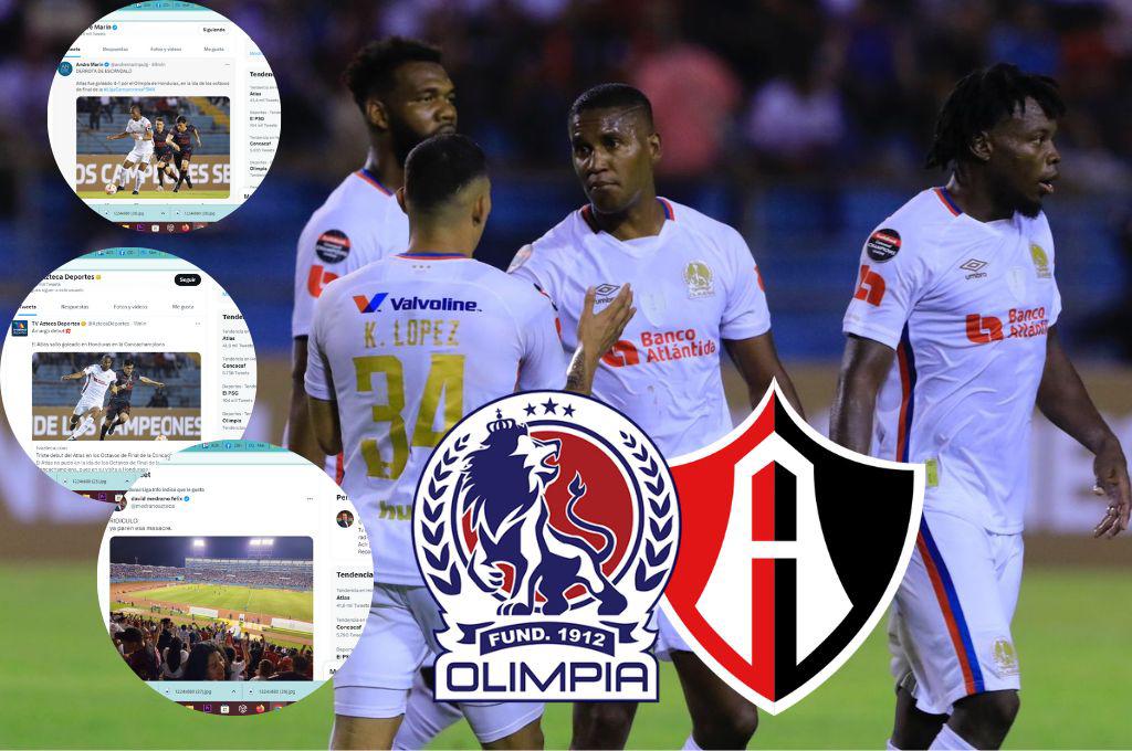 ¡Ridículo y goleada de escándalo! Prensa mexicana y hondureña salen al paso tras la paliza de Olimpia al Atlas por la Champions de Concacaf