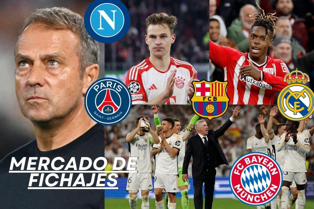 Flick le pidió que renovará pero rechazó al Barcelona; y el que se equivocó al negar al Madrid; Bayern le pone a precio a Kimmich