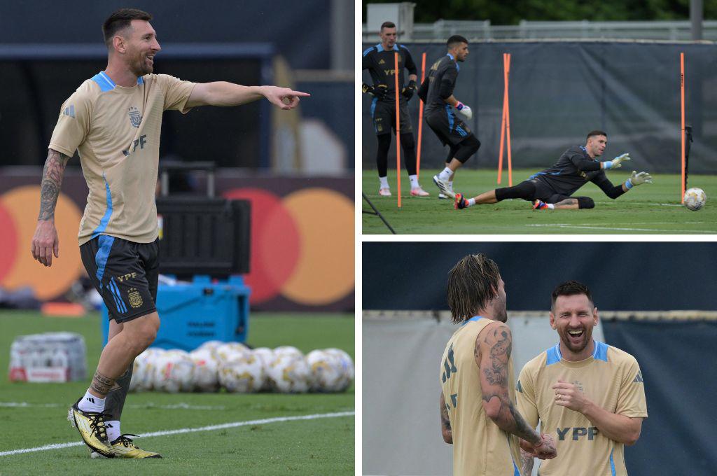 Argentina piensa ya en la final ante Colombia: Un ausente, la tranquilidad de Messi y la decisión de Di María