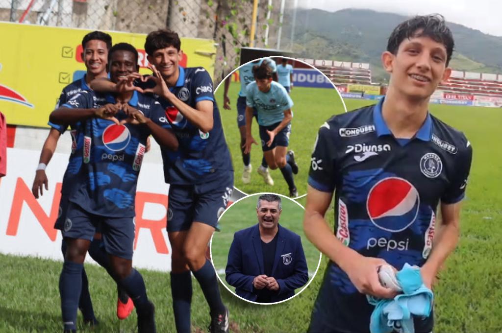 Inesperado ídolo y los consejos de su padre: Mathías Vázquez, el hijo de Diego ilusiona en las reservas del Motagua