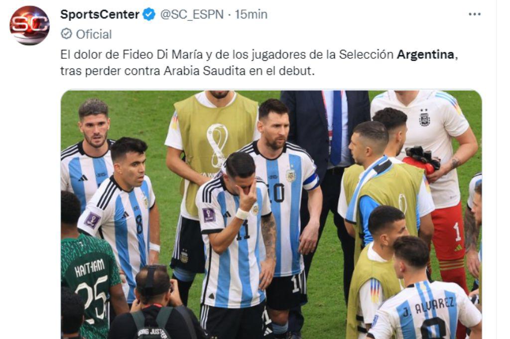 “Ni D10s ayuda al que madruga”: Así reaccionó la prensa tras la derrota de Argentina ante Arabia Saudita en Qatar 2022