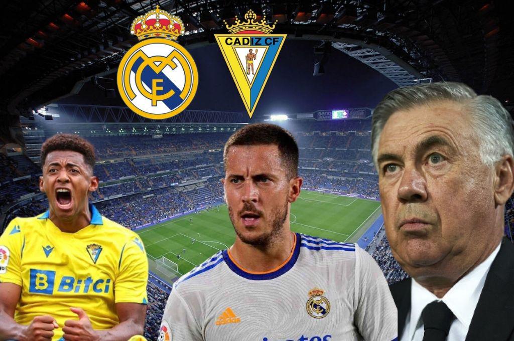 Siete bajas y con Hazard confirmado: La alineación del Real Madrid para enfrentar al Cádiz
