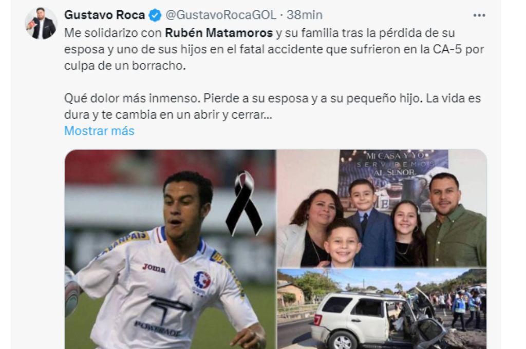 Ruben Matamoros recibe apoyo y solidaridad de la prensa hondureña y club de fútbol tras la muerte de su hijo menor