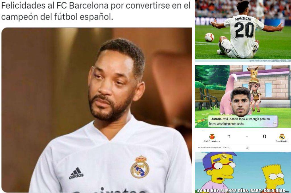 Dan como campeón a Barcelona: los duros memes contra Real Madrid por perder ante Mallorca; Asensio es víctima