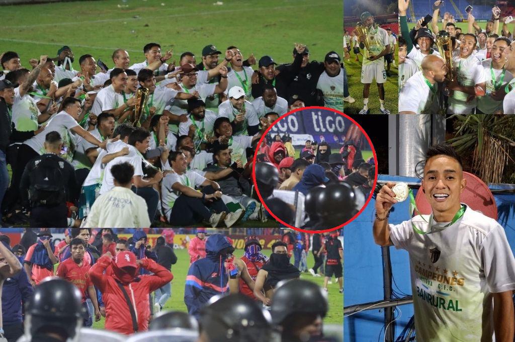 Con dos hondureños involucrados, así fue la tremenda pelea en la final que coronó a Antigua en Guatemala