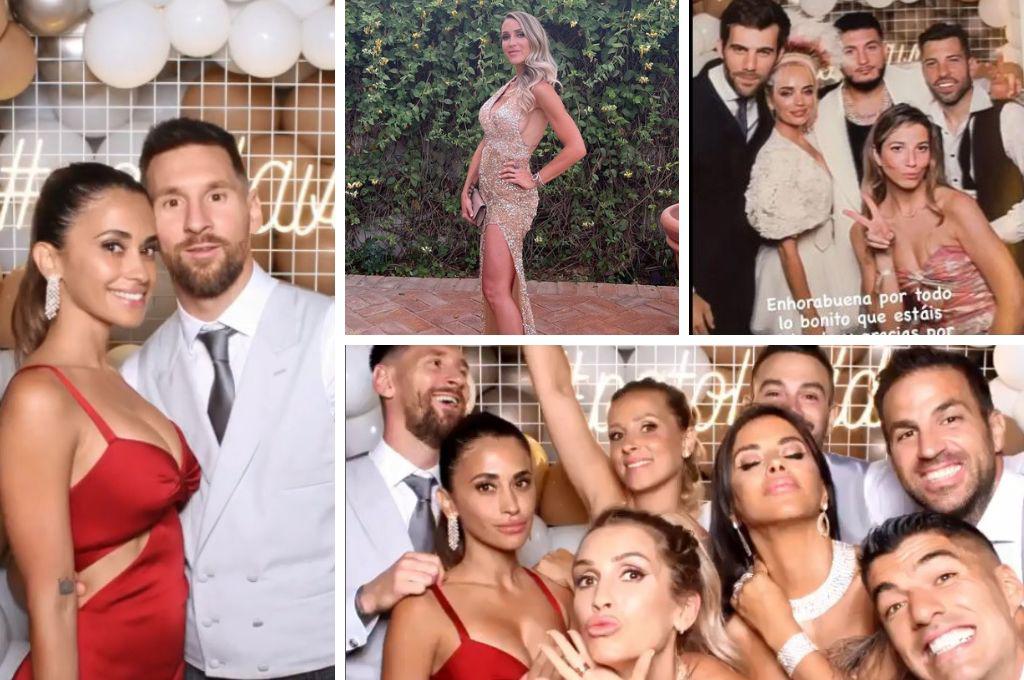 Las nuevas fotos de la boda de lujo de Jordi Alba y Romarey Ventura: Invitados especiales y Antonela deslumbró con Messi