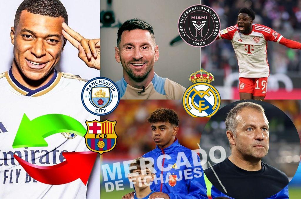 FICHAJES: El retiro de Messi, nuevo jugador del Madrid y la presentación de Mbappé; Flick confirma sus primeros fichajes