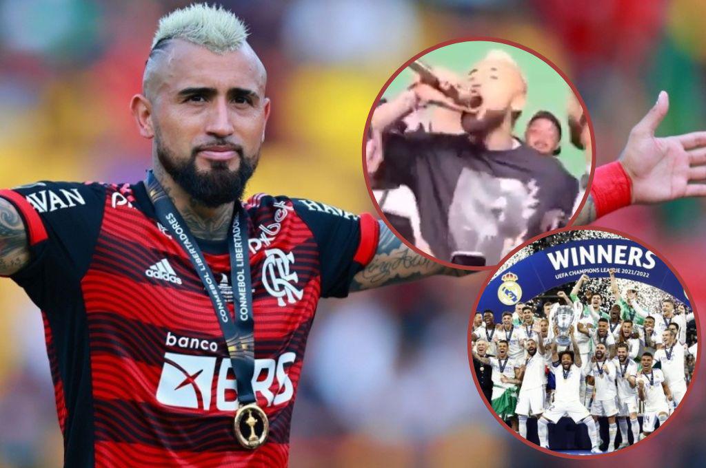 El polémico mensaje de Arturo Vidal al Real Madrid tras ganar la Copa Libertadores: “Te vamos a romper el c...”