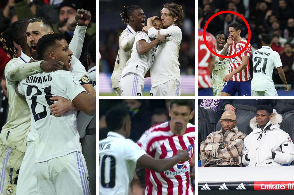 La burla de Vinicius, Valverde llorando en la banca y bronca en la victoria de Real Madrid sobre Atlético en Copa del Rey