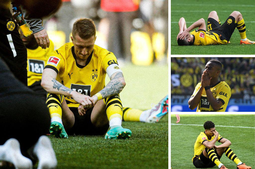 Las desgarradoras imágenes de Reus; Haller y Bellingham destrozados tras la pérdida del título del Dortmund en la Bundesliga