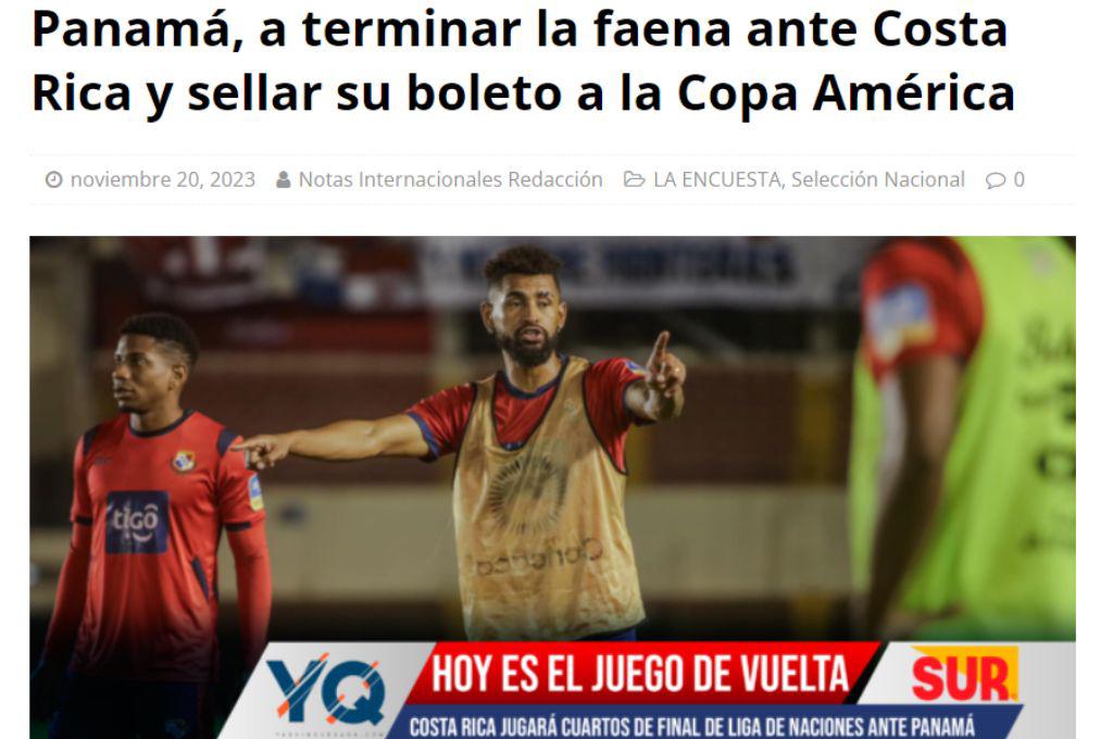 “Me encantaría un 6-0”, “lo que Dios quiera”: así reacciona la prensa de Panamá y Costa Rica previo al duelo de esta noche