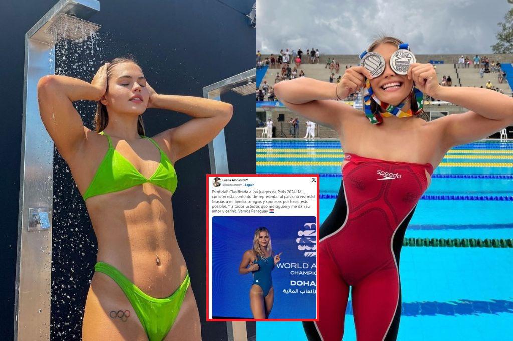 ¿Quién es Luana Alonso, la nadadora olímpica que se convirtió en tendencia en redes sociales?