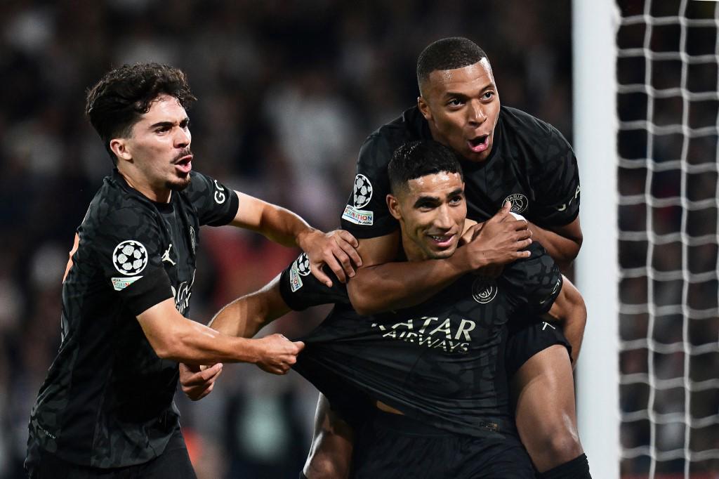 Hakimi firmó el segundo del PSG para derrotar al Dortmund en la Champions League.