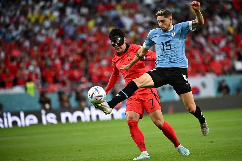 Uruguay tropieza contra Corea del Sur en el debut de ambas selecciones en el Mundial de Qatar 2022