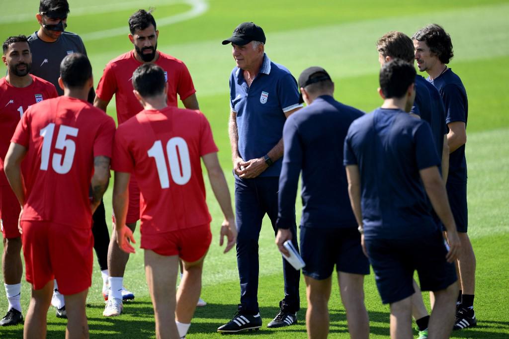 Irán se prepara para el partido contra Estados Unidos por la tercera fecha del Mundial.