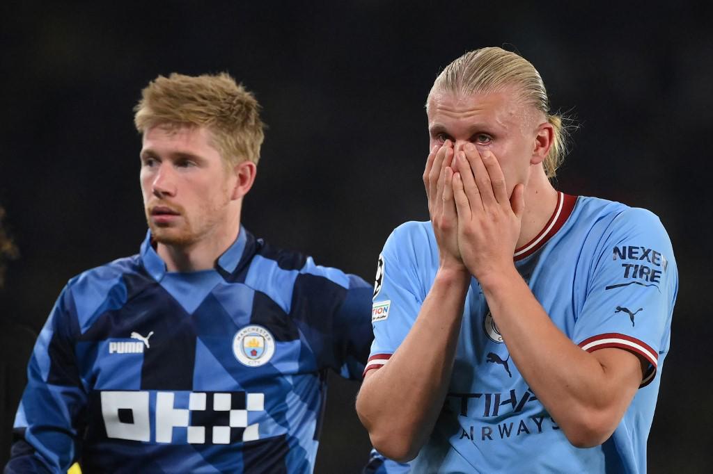 Manchester City campeón: El tremendo abrazo de Haaland y Pep; Lukaku junto a Lautaro destrozados tras perder la Champions