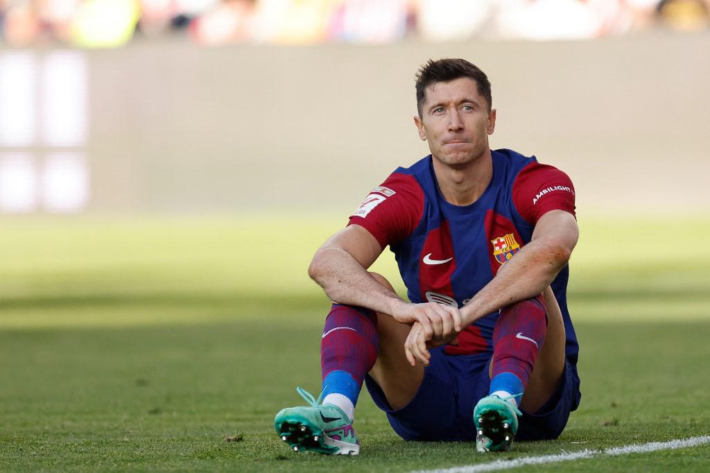 Lewandowski suma un total de siete goles en la presente liga española.