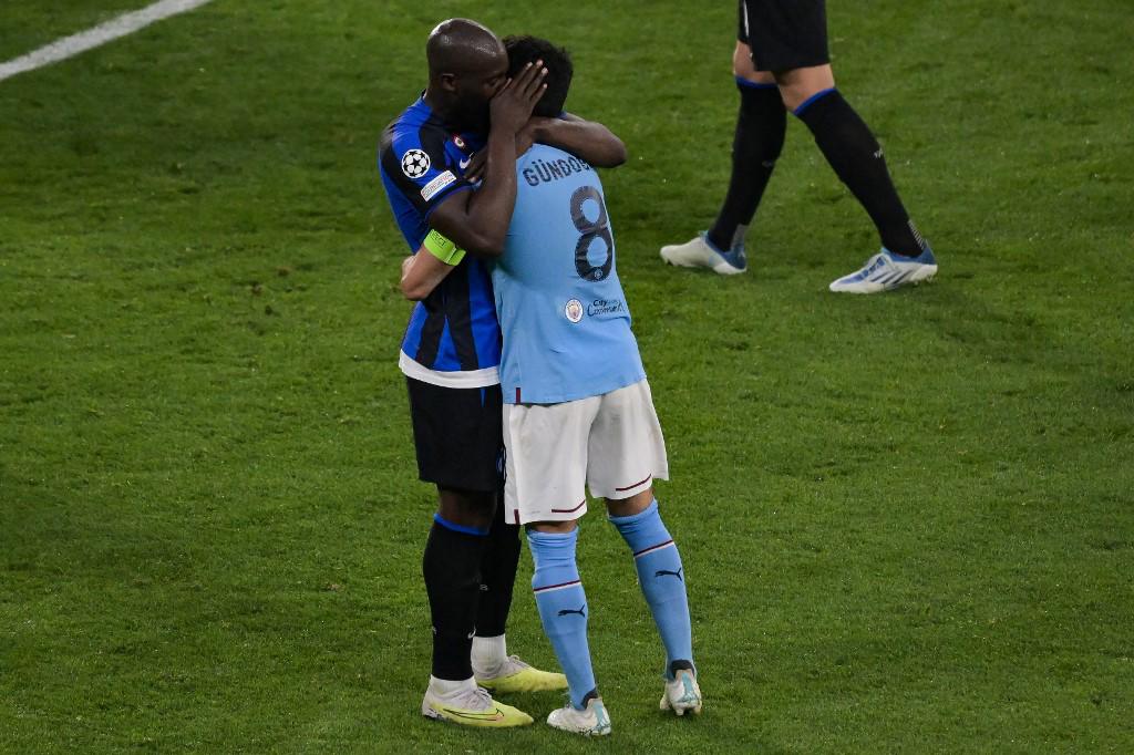 Manchester City campeón: El tremendo abrazo de Haaland y Pep; Lukaku junto a Lautaro destrozados tras perder la Champions